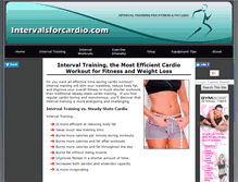 Tablet Screenshot of intervalsforcardio.com